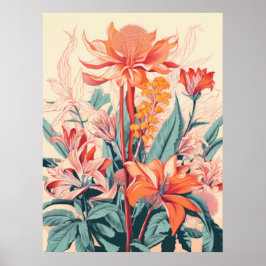 Póster Sinfonía floral