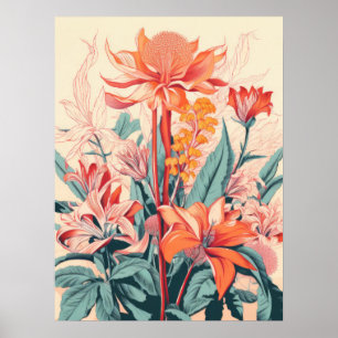 Póster Sinfonía floral