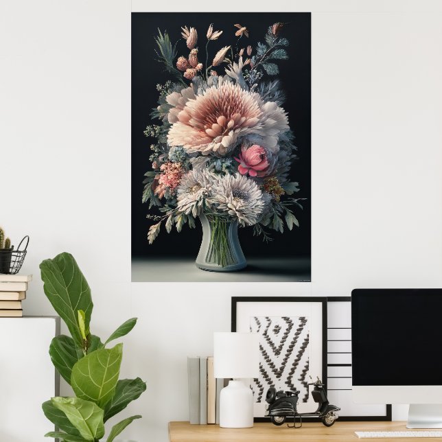 Póster Sinfonía Floral (Oficina en casa)