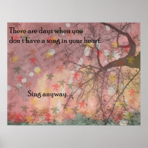 Póster Sing Anyway