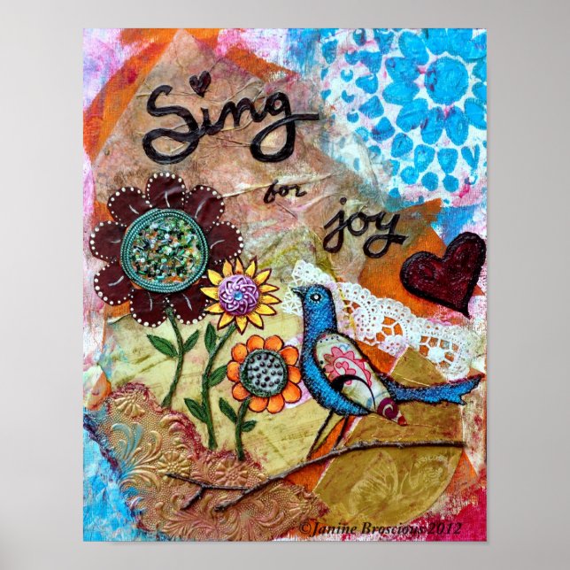 Póster Sing for Joy Art Poster (Frente)