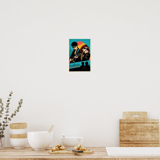 Póster Sing Street Inspired Retro Movie Poster (Cocina)