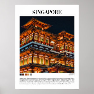 Póster Singapur - Sudeste de Asia