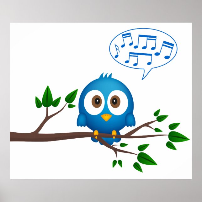 Póster Singing bird poster (Frente)