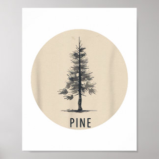 Póster Single Pine Tree Outfit