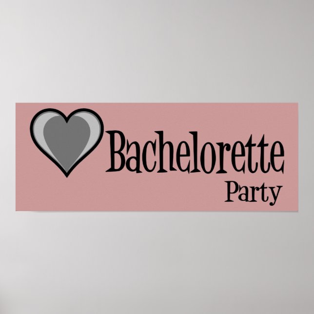 Póster SingleHeart-BacheloretteParty-Blk (Frente)