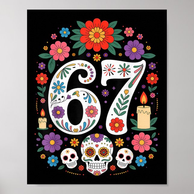 Póster Siniestro Embrujado Seis Siete Tendencia 67 Gen Al (Frente)