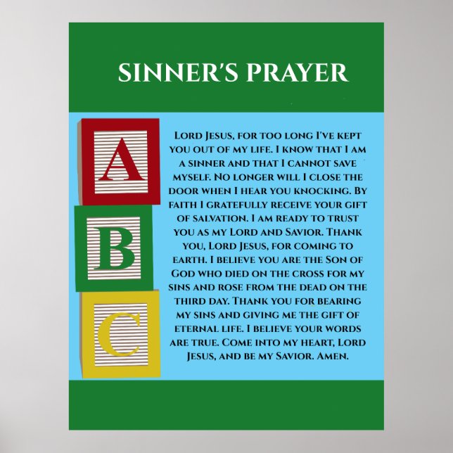 PÓSTER SINNERS PRAYER (Frente)