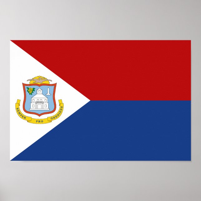 Póster Sint Maarten Flag (Frente)