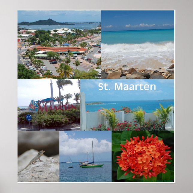 Póster Sint Maarten-St. Martin Poster Print (Frente)