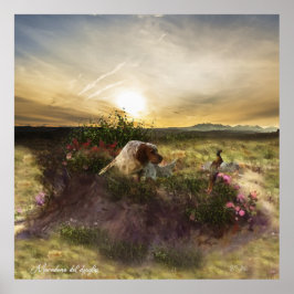 Póster Sintetizador inglés, caza faisana