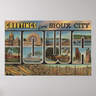 Póster Sioux City, Iowa - escenas grandes 2 de la letra