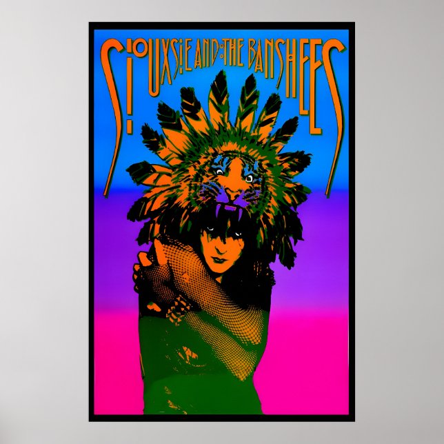 Póster Siouxsie and the Banshees 1986 Concert Promo (Frente)