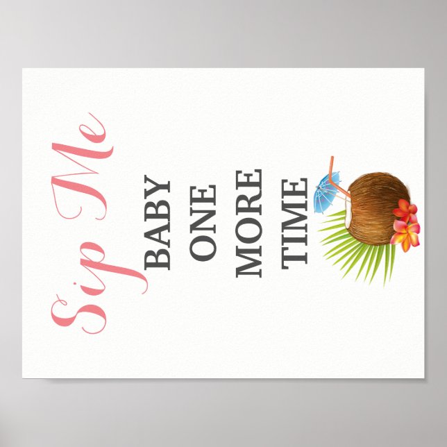 Póster Sip It Kitchen Pun Print (Frente)