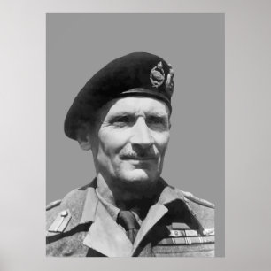 Póster Sir Bernard Law Montgomery