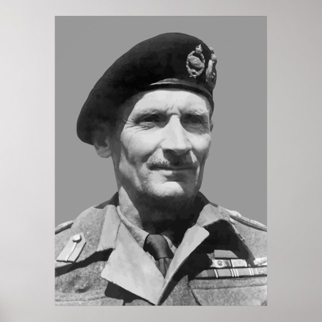 Póster Sir Bernard Law Montgomery (Frente)