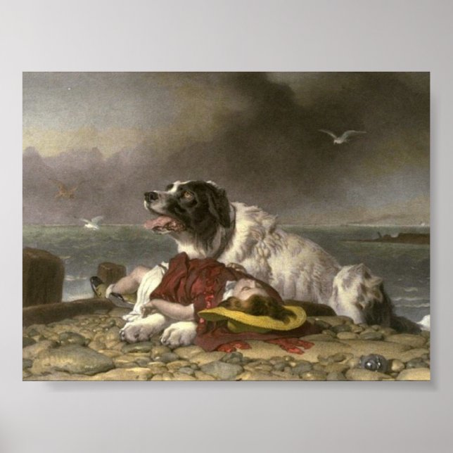 Póster Sir Edwin Henry Landseer | Ahorro (Frente)