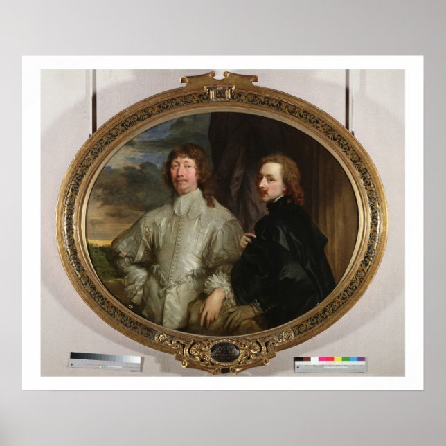 Póster Sir Endymion Porter (1587-1649) and the Artist, c. (Frente)