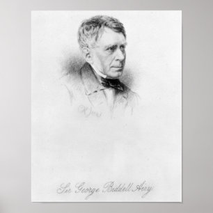 Póster Sir George Biddell Airy, engraved by C.H. Jeens