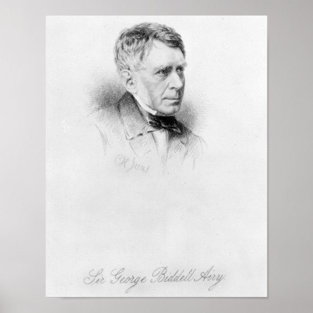 Póster Sir George Biddell Airy, engraved by C.H. Jeens (Frente)