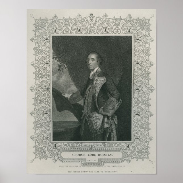 Póster Sir George Brydges Rodney (Frente)
