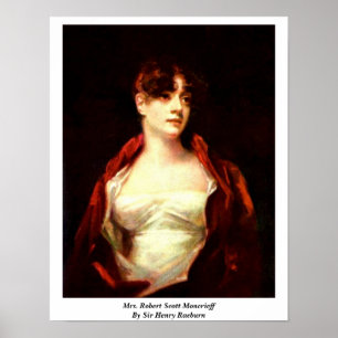 Póster Sir Henry Raeburn de señora Roberto Scott