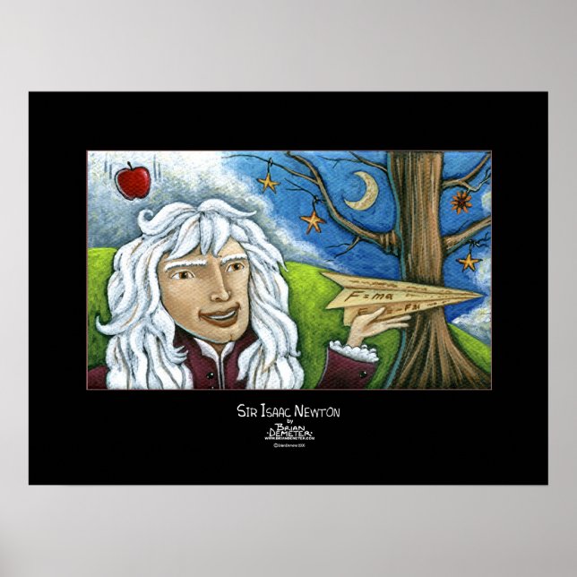 Póster Sir Isaac Newton (Frente)