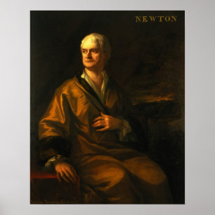 Póster Sir Isaac Newton, 1710