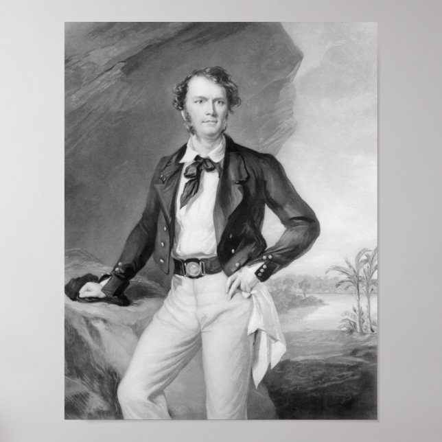 Póster Sir James Brooke Rajah de Sarawak, 1847 (Frente)