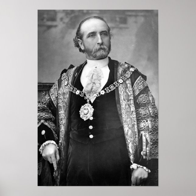 Póster Sir James Whitehead, Alcalde de Londres (Frente)