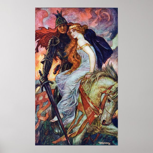 Póster Sir Lancelot y Guinevere por Henry Ford (Frente)