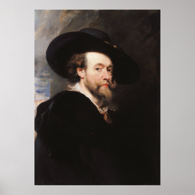 Póster Sir Peter Paul Rubens | Retrato del artista (Frente)