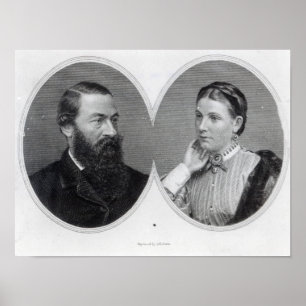 Póster Sir Samuel y Lady Florence Baker, 1866