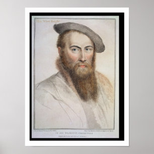 Póster Sir Thomas Wyatt (c.1503-42) grabado por Francesco