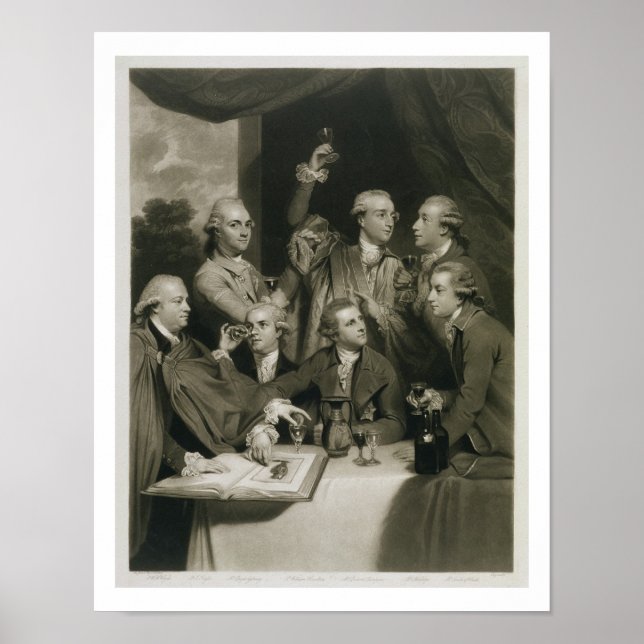 Póster Sir William Hamilton (1730-1803) with other Connoi (Frente)