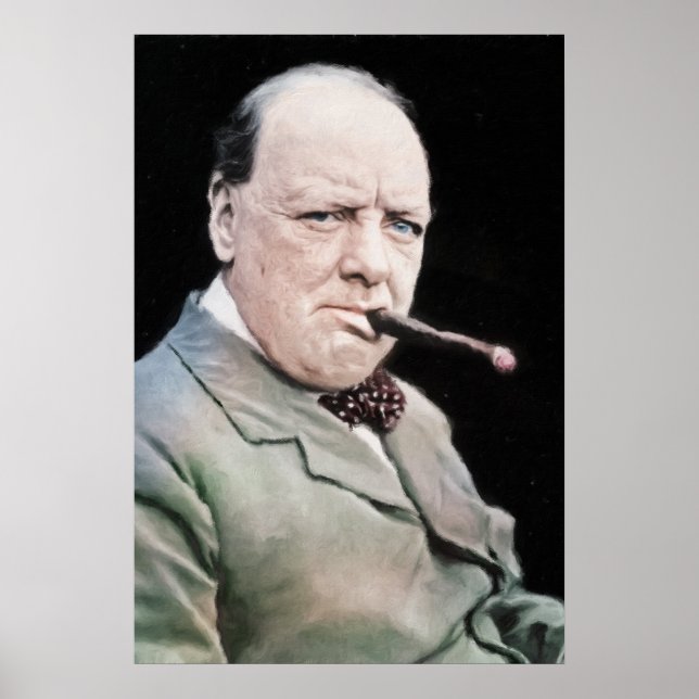 Póster Sir Winston Churchill (Frente)