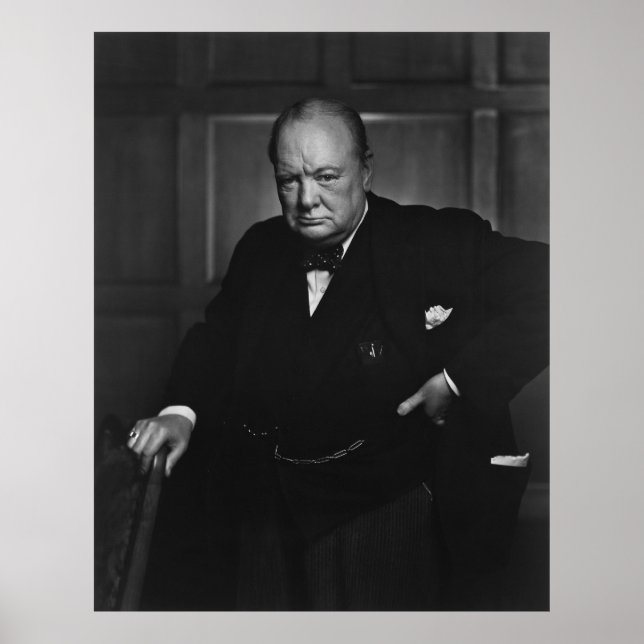 Póster Sir Winston Churchill (Frente)