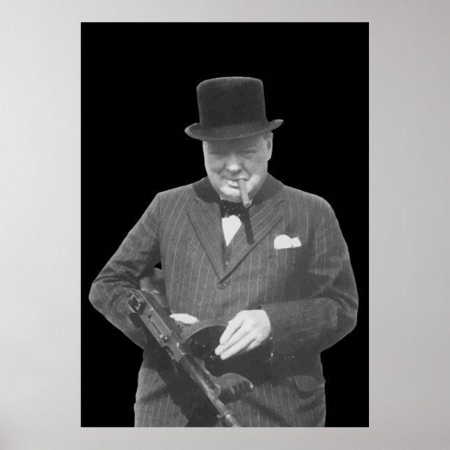 Póster Sir Winston Churchill (Frente)