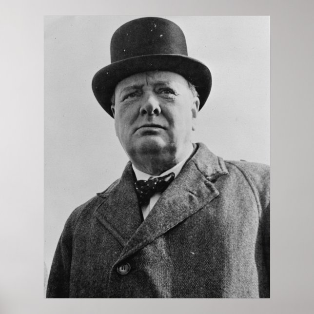 Póster Sir Winston Churchill (Frente)