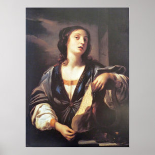 Póster Sirani - Alegoría de la Música 1659