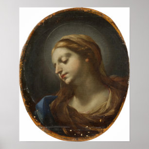 Póster Sirani - Cabeza de la Virgen