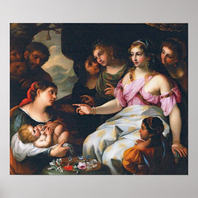 Póster Sirani - El Hallazgo De Moisés (Frente)