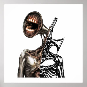 Póster siren head creepypasta creature