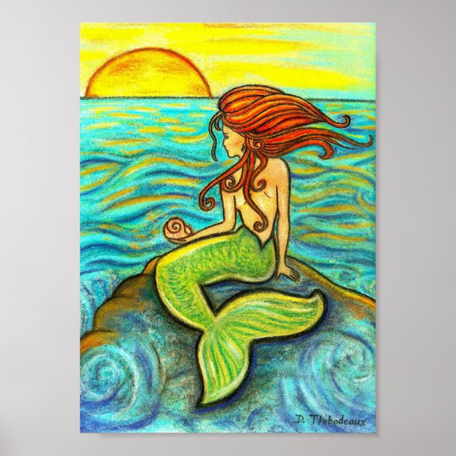 Póster Sirena a orillas del mar (Frente)