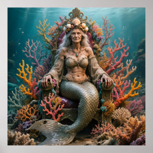 Póster Sirena anciana