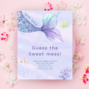 Póster Sirena bajo el mar Adivinen el dulce desastre