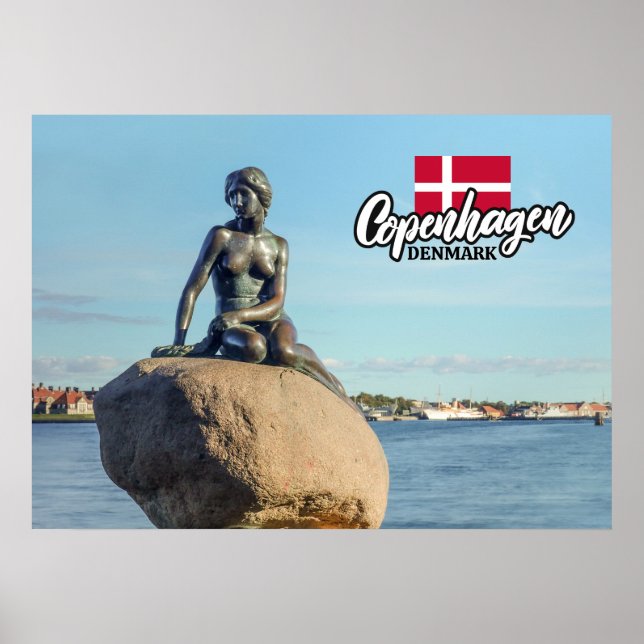 Póster Sirena de Copenhague Dinamarca (Frente)