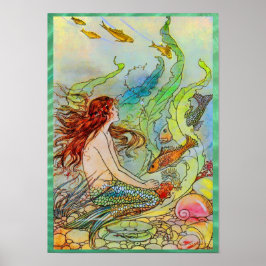 Póster Sirena de Elenore Abbott