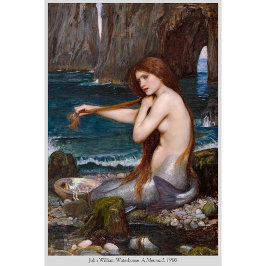 Póster Sirena de John William Waterhouse 1900 CC1006