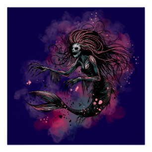 Póster Sirena de Mar Profundo